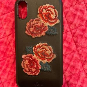 EMBROIDERED ROSE IPHONE 10 CASE